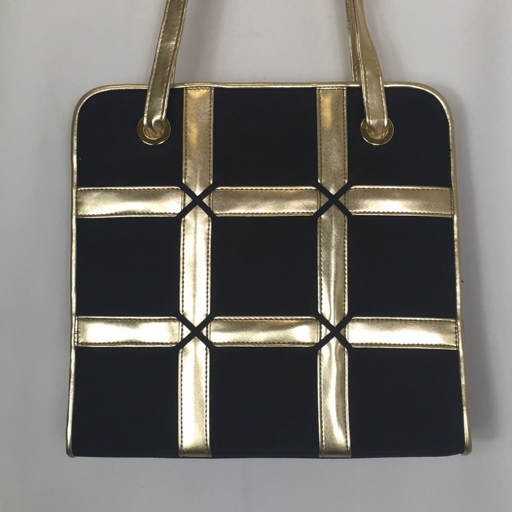 Comeco, Geometric Pattern, Shoulder Strap, Tote. - image 2